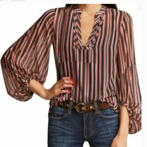 CAbi #5519 Striped Ultimate Blouse